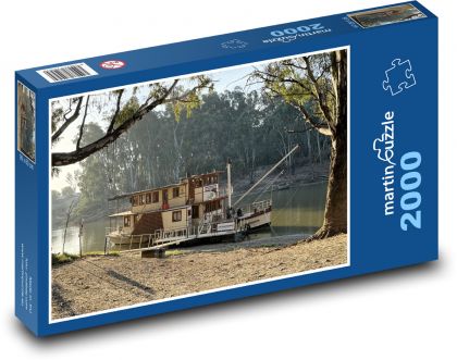 River steamer - Puzzle 2000 pieces, size 90x60 cm 