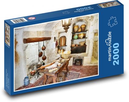 Historická kuchyňa - Puzzle 2000 dielikov, rozmer 90x60 cm 