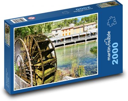 Vodné koleso - Puzzle 2000 dielikov, rozmer 90x60 cm 