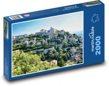 Francúzsko - dedina Puzzle 2000 dielikov - 90 x 60 cm