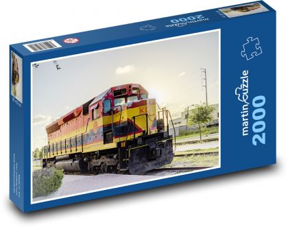 Train - Locomotive - Puzzle 2000 pieces, size 90x60 cm 