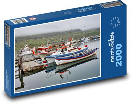 Prístav - kotvisko - Puzzle 2000 dielikov, rozmer 90x60 cm 