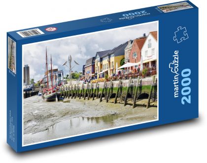 Dedina - zátoka - Puzzle 2000 dielikov, rozmer 90x60 cm 