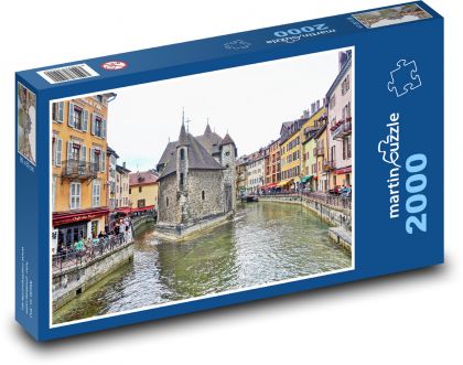 Historic city - river - Puzzle 2000 pieces, size 90x60 cm 