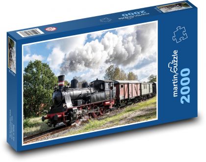 Parný vláčik - Puzzle 2000 dielikov, rozmer 90x60 cm 