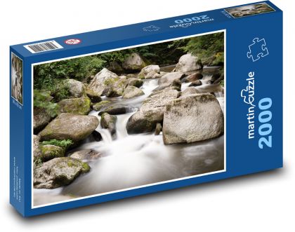 Voda - potok - Puzzle 2000 dielikov, rozmer 90x60 cm 