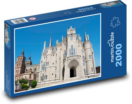 Pałac - Astorga - Puzzle 2000 elementów, rozmiar 90x60 cm