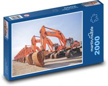 Bagger - Baggerlader Puzzle 2000 Teile - 90 x 60 cm