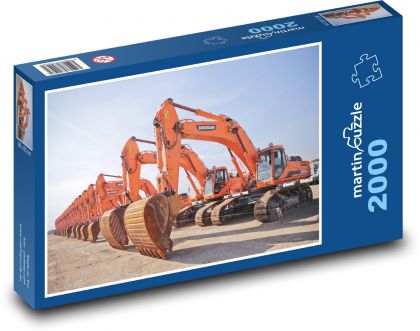 Bagger - Baggerlader - Puzzle - 2000 Teile