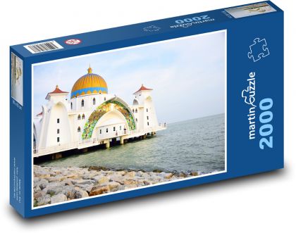 Malacca - mešita - Puzzle 2000 dielikov, rozmer 90x60 cm 