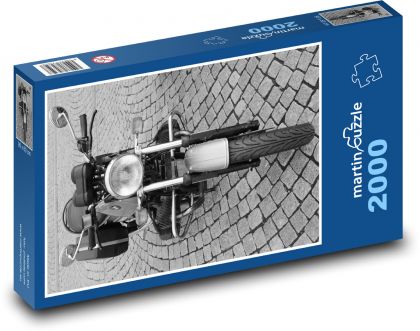 Niemiecki motocykl - Puzzle 2000 elementów, rozmiar 90x60 cm