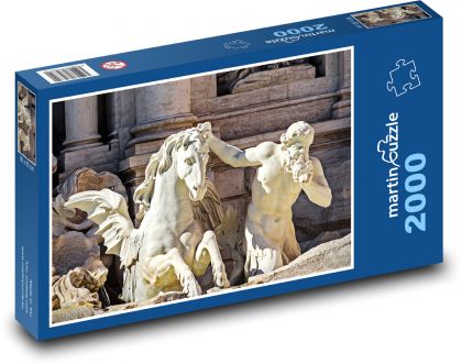 Socha - Fontána di Trevi, Řím - puzzle 2000 dílků