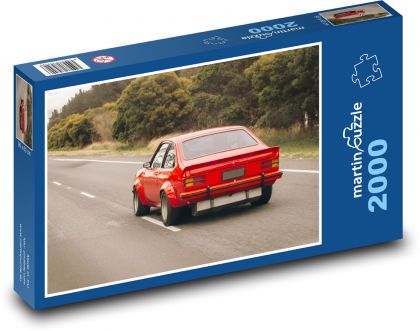 Auto- old samochód sportowy - Puzzle 2000 elementów, rozmiar 90x60 cm