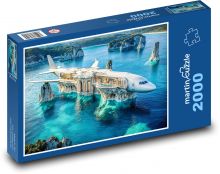 Hotel - letadlo Puzzle 2000 - 90x60 cm