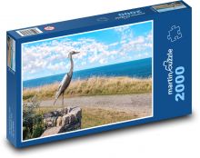 Volavka - socha Puzzle 2000 dílků - 90 x 60 cm