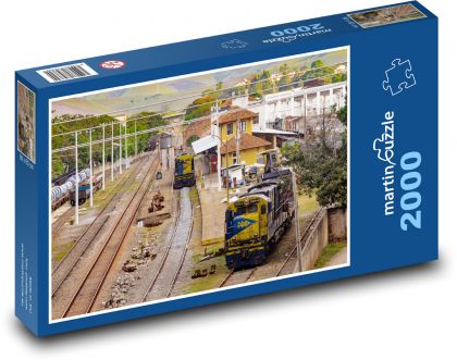 Railway station - Puzzle 2000 pieces, size 90x60 cm 