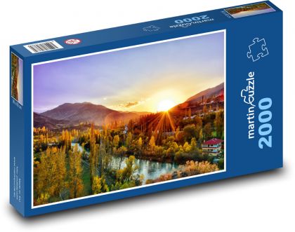Natur bei Sonnenuntergang - Puzzle - 2000 Teile