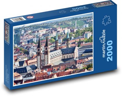 Würzburg - katedrála - Puzzle 2000 dielikov, rozmer 90x60 cm 