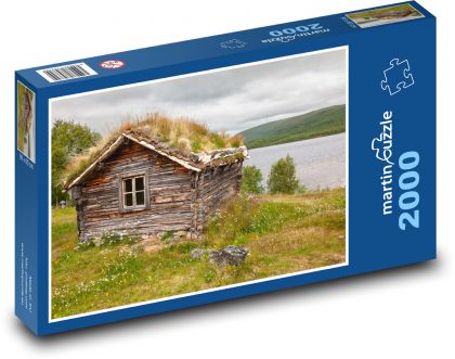 Domek - natura - Puzzle 2000 elementów, rozmiar 90x60 cm