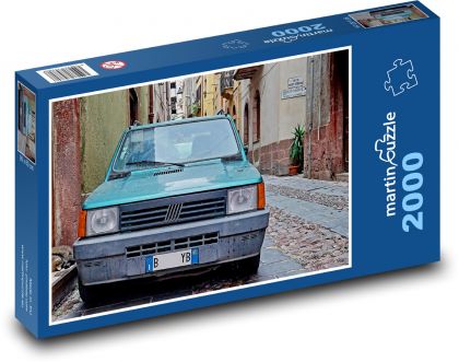 Stary samochód - Puzzle 2000 elementów, rozmiar 90x60 cm