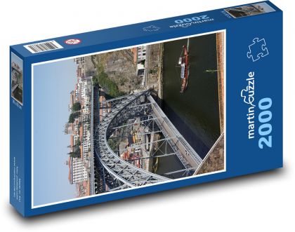 Porto - most, Portugalsko - Puzzle 2000 dielikov, rozmer 90x60 cm 