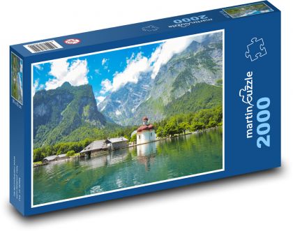 Monastery - Lake Königssee, Germany - Puzzle 2000 pieces, size 90x60 cm 