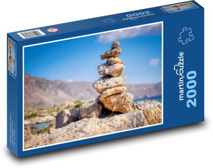 Hügel - Steine - Puzzle - 2000 Teile