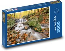 Jesień - rzeka Puzzle 2000 elementów - 90x60 cm