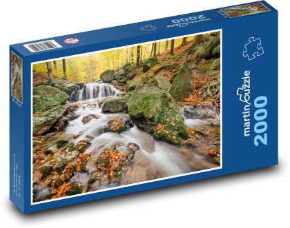 Podzim - řeka - puzzle 2000 dílků