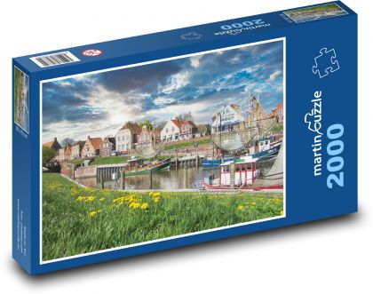 Niemcy - Greetsiel - Puzzle 2000 elementów, rozmiar 90x60 cm