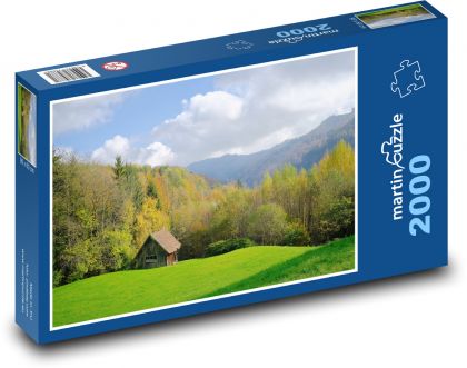 Alpine chalet - nature - Puzzle 2000 pieces, size 90x60 cm 