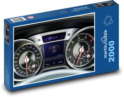 Auto - budíky - puzzle 2000 dílků