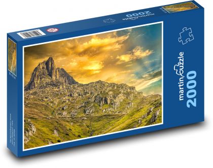 Krajina - hory - Puzzle 2000 dielikov, rozmer 90x60 cm 