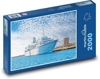 Loď - prístav - Puzzle 2000 dielikov, rozmer 90x60 cm 