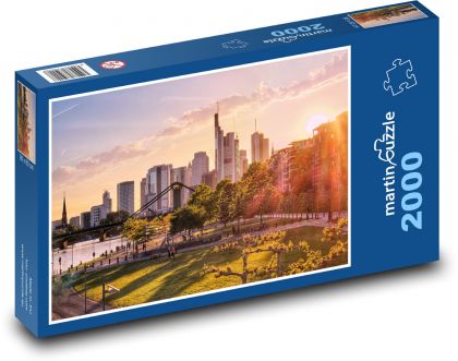 Niemcy - Frankfurt - Puzzle 2000 elementów, rozmiar 90x60 cm