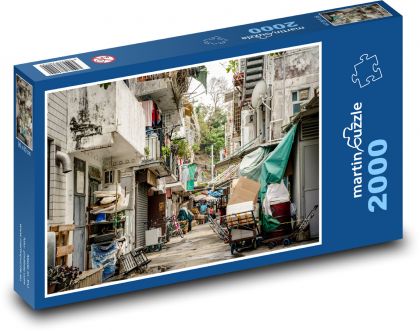 Hongkong - ulice - Puzzle 2000 dielikov, rozmer 90x60 cm 