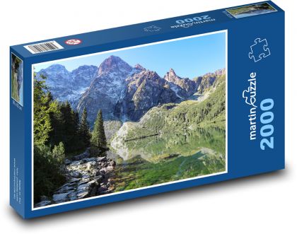 Hory - jezero - puzzle 2000 dílků