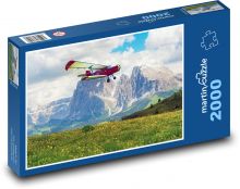 Samolot - góry Puzzle 2000 elementów - 90x60 cm