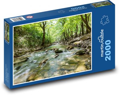 Natura - strumień - Puzzle 2000 elementów, rozmiar 90x60 cm