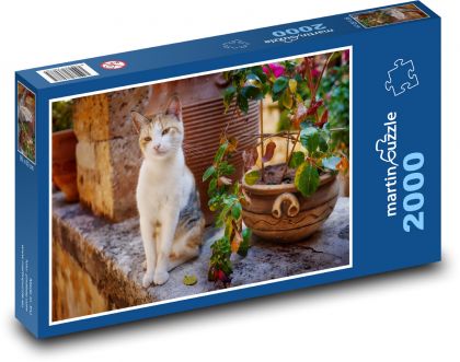 Mačka - zviera - Puzzle 2000 dielikov, rozmer 90x60 cm 