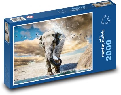 Elefant - Safari - Puzzle - 2000 Teile