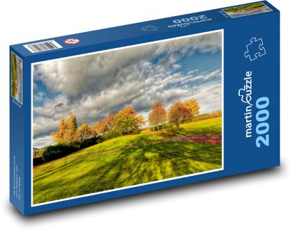 Jesenná krajina - Puzzle 2000 dielikov, rozmer 90x60 cm 