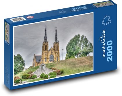 Kostol - Architektúra - Puzzle 2000 dielikov, rozmer 90x60 cm 