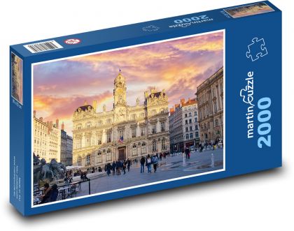 Lyon - Town Hall - Puzzle 2000 pieces, size 90x60 cm 