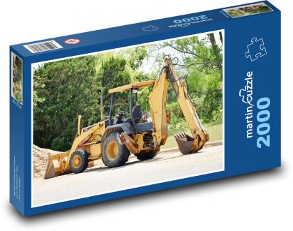 Nakladač - bagr - puzzle 2000 dílků