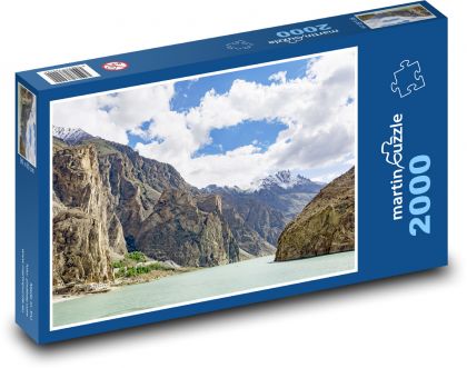 Lake - Pakistan - Puzzle 2000 pieces, size 90x60 cm 