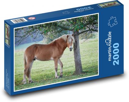 Hnědý kůň - puzzle 2000 dílků