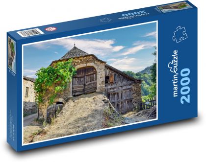 Vidiek - stodola - Puzzle 2000 dielikov, rozmer 90x60 cm 