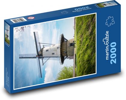 Větrný mlýn - puzzle 2000 dílků