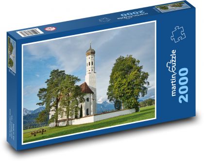 Kostol sv. Kolomana - Nemecko - Puzzle 2000 dielikov, rozmer 90x60 cm 